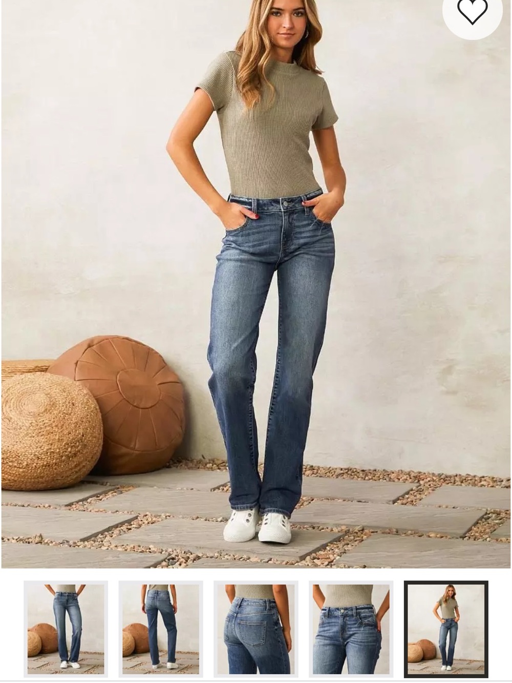 Classic Straight-Leg Women’s Jeans - Blue